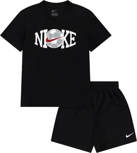 Комплект футбольной формы детский Nike SOCCER черно-белый 86N951-023