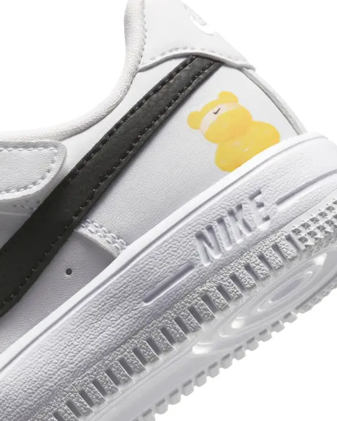 Кроссовки детские Nike AIR FORCE 1 LOW EASYON (PS) бело-черно-желтые IR3985-121