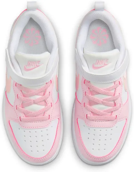 Кросівки дитячі Nike COURT BOROUGH LOW RECRAFT (PS) біло-рожеві DV5457-105