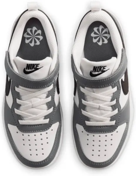 Кросівки дитячі Nike COURT BOROUGH LOW RECRAFT (PS) біло-сіро-чорні DV5457-016