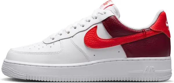 Кросівки жіночі Nike AIR FORCE 1'07 біло-бордово-червоні IR0872-101