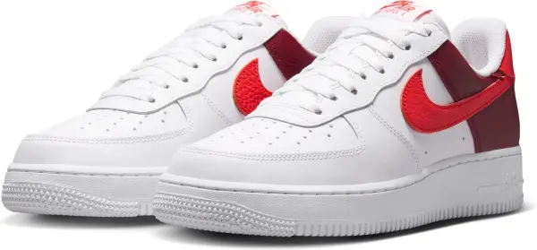 Кросівки жіночі Nike AIR FORCE 1'07 біло-бордово-червоні IR0872-101