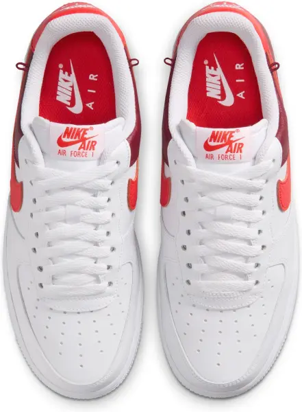 Кросівки жіночі Nike AIR FORCE 1'07 біло-бордово-червоні IR0872-101