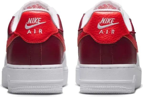Кросівки жіночі Nike AIR FORCE 1'07 біло-бордово-червоні IR0872-101