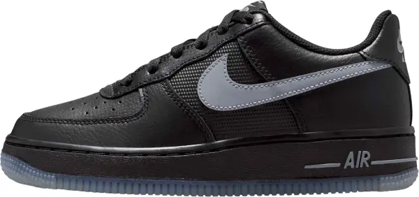 Кроссовки подростковые Nike AIR FORCE 1 (GS) черно-серые IM6027-010