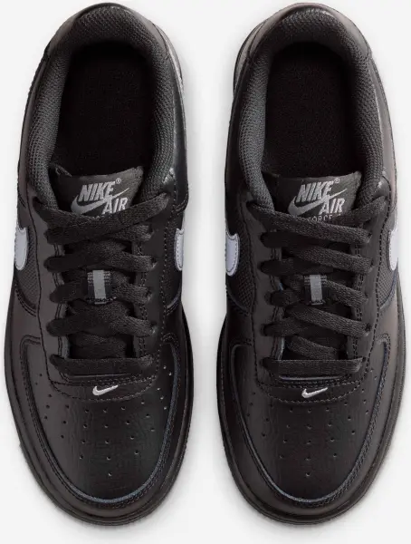 Кроссовки подростковые Nike AIR FORCE 1 (GS) черно-серые IM6027-010