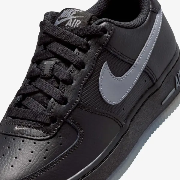 Кроссовки подростковые Nike AIR FORCE 1 (GS) черно-серые IM6027-010