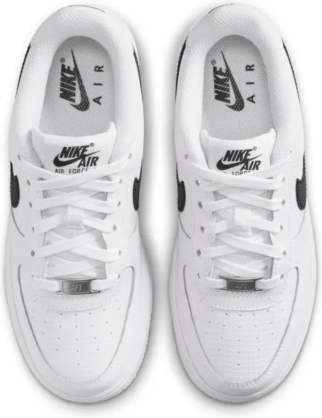 Кросівки підліткові Nike AIR FORCE 1 TECH (GS) біло-чорні IR3992-100