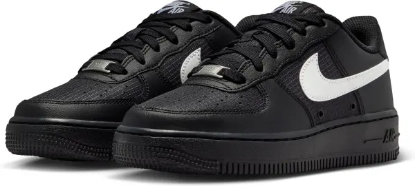 Кросівки підліткові Nike AIR FORCE 1 TECH (GS) чорно-білі IR3992-001