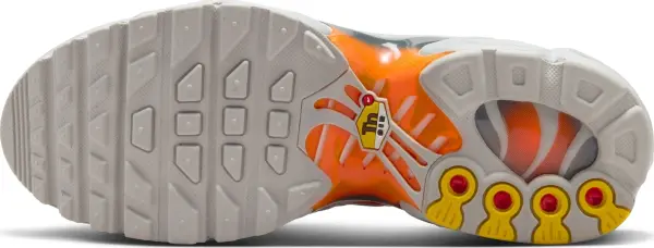 Кросівки підліткові Nike AIR MAX PLUS (GS) сіро-чорно-оранжеві CD0609-050
