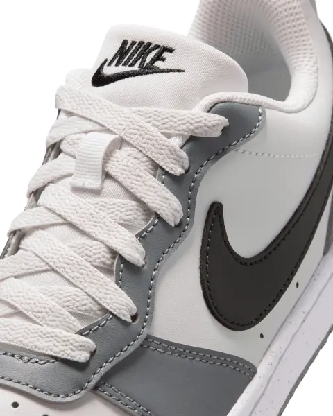 Кроссовки подростковые Nike COURT BOROUGH LOW RECRAFT (GS) бело-серо-черные DV5456-016