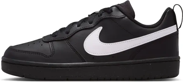 Кроссовки подростковые Nike COURT BOROUGH LOW RECRAFT (GS) черно-белые DV5456-013