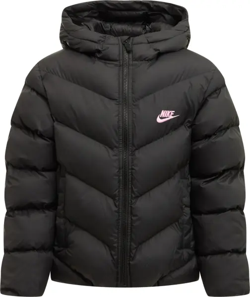 Куртка підліткова Nike SPORTSWEAR ALL DAY PLAY THERMA-FIT LOOSE-FIT чорно-світло-рожева HQ4976-011