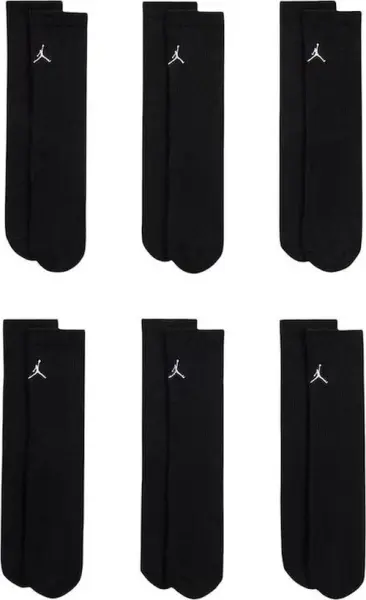 Носки детские Nike JORDAN EVERYDAY ESSENTIALS CREW черные (6 пар) BJ0583-023
