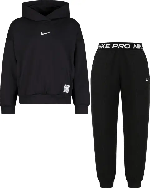 Спортивный костюм подростковый Nike PRO DRI-FIT FLEECE черный IF1723-010__IF1725-010