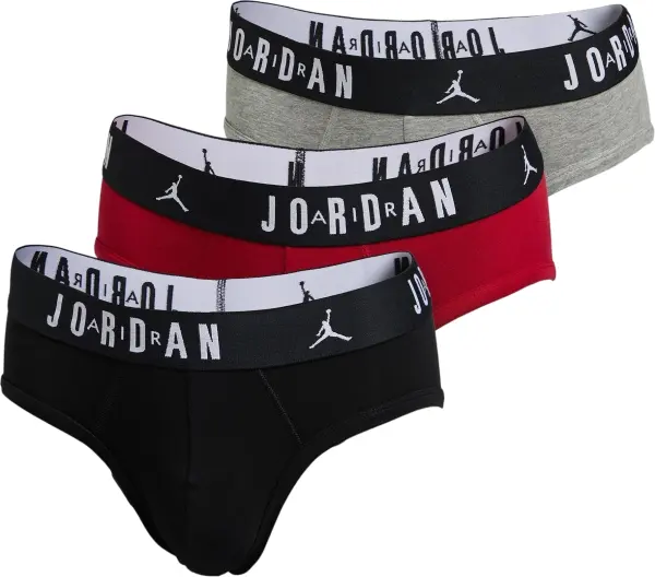 Трусы (брифы) Nike JORDAN FLIGHT красные, черные, серые (3 штуки) JM0743-H24