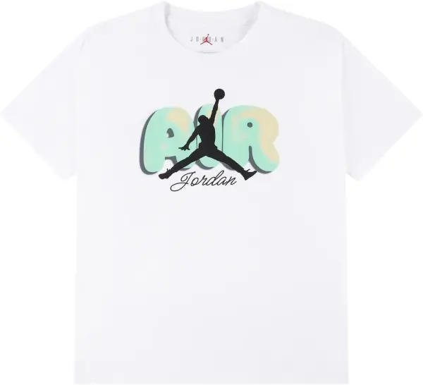Футболка підліткова Nike JORDAN AIR BUBBLE біло-зелена 45F859-001