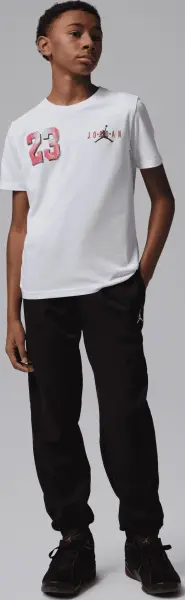 Футболка подростковая Nike JORDAN BROOKLYN VARSITY бело-красная 95F748-001