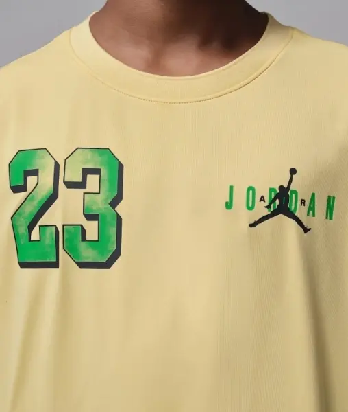 Футболка підліткова Nike JORDAN BROOKLYN VARSITY жовто-зелена 95F748-X5U