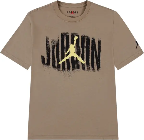 Футболка подростковая Nike JORDAN DISTRESSED светло-коричневая 95F854-X1T