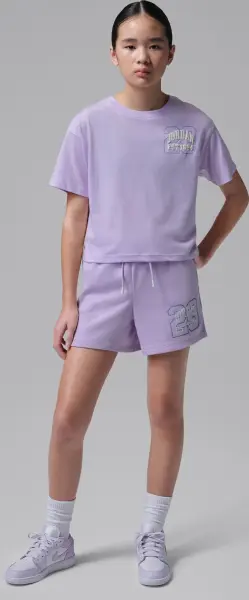 Футболка підліткова Nike JORDAN SECRET GARDEN COLLEGIATE бузкова 45F900-P2W