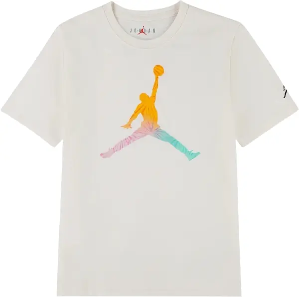 Футболка подростковая Nike JORDAN TIE DYE JUMPMAN бежевая 95F822-W5T