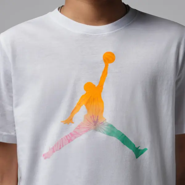 Футболка підліткова Nike JORDAN TIE DYE JUMPMAN біла 95F822-001