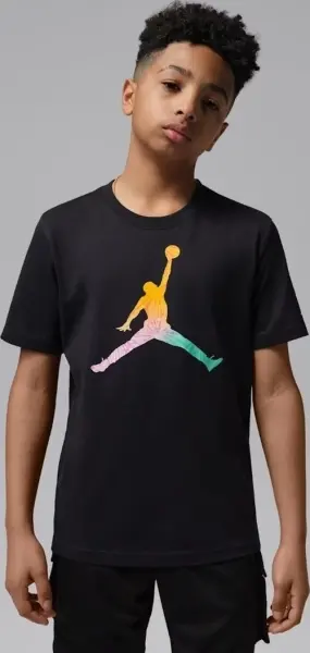 Футболка підліткова Nike JORDAN TIE DYE JUMPMAN чорна 95F822-023