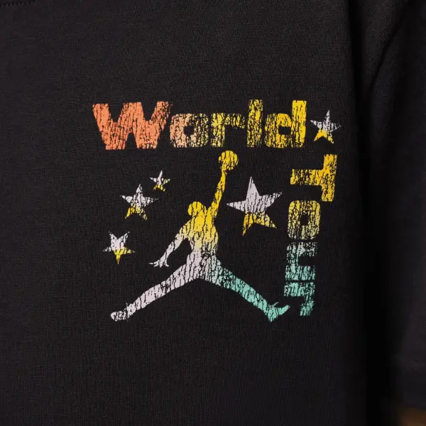 Футболка подростковая Nike JORDAN WORLD TOUR черная 95F751-023