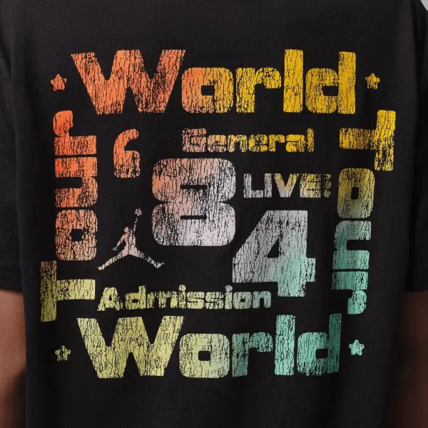 Футболка подростковая Nike JORDAN WORLD TOUR черная 95F751-023