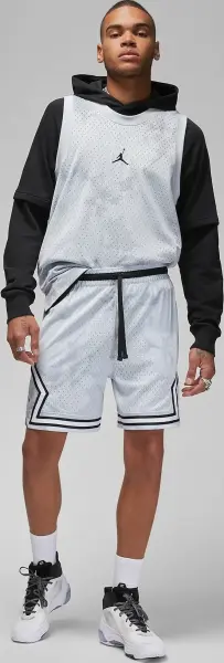 Шорти баскетбольні Nike JORDAN DRI-FIT SPORT DIAMOND SHORTS світло-сіро-біло-чорні DZ0561-043