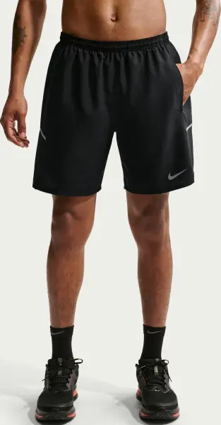 Шорти для бігу Nike MILER DRI-FIT 18CM BRIEFS-LINED чорні IF2070-010