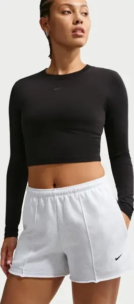 Шорти жіночі Nike SPORTSWEAR CHILL TERRY MID-RISE FRENCH TERRY світло-сірі II3980-051