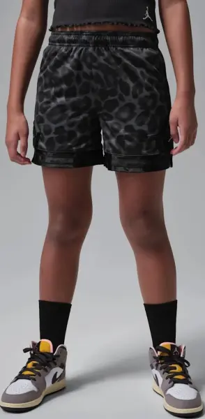 Шорты подростковые Nike JORDAN DRI-FIT ALLOVER PRINT DIAMOND темно-серо-черные 45F562-023