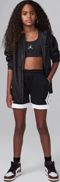 Шорти підліткові Nike JORDAN DRI-FIT DIAMOND чорно-білі 45D403-023