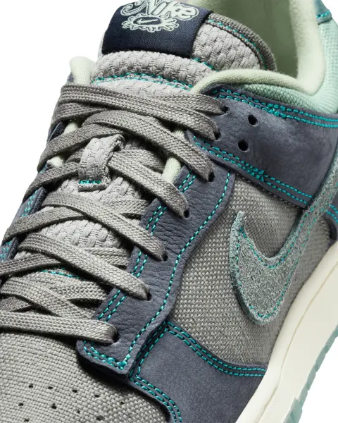Кросівки Nike DUNK LOW RETRO SE сіро-темно-синьо-бірюзові IH1942-002