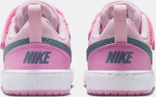 Кроссовки детские Nike COURT BOROUGH LOW RECRAFT (TD) розово-темно-зеленые DV5458-604