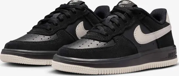 Кроссовки детские Nike FORCE 1 LOW LV8 2 (PS) черно-бежевые IM8000-001