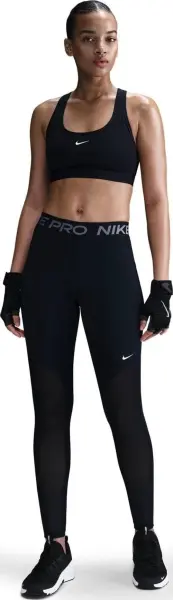 Лосіни жіночі Nike PRO MID-RISE FULL-LENGTH MESH-PANELED чорні HJ1163-010