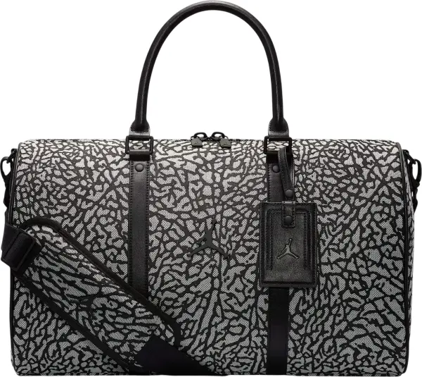 Сумка Nike JORDAN MONOGRAM DUFFLE BAG 25L біло-чорна MM0978-I00