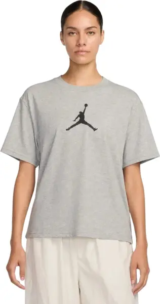 Футболка женская Nike JUMPMAN серо-черная IR0381-050