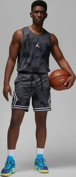 Шорти баскетбольні Nike JORDAN DRI-FIT SPORT DIAMOND SHORTS темно-сіро-чорно-білі DZ0561-022