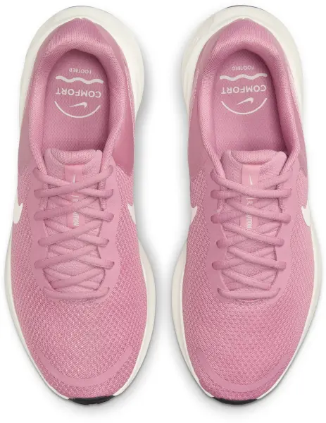 Кроссовки беговые женские Nike REVOLUTION 7 розово-белые FB2208-604
