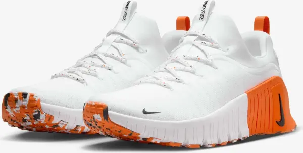 Кроссовки для тренировок Nike FREE METCON 6 бело-оранжевые FJ7127-106