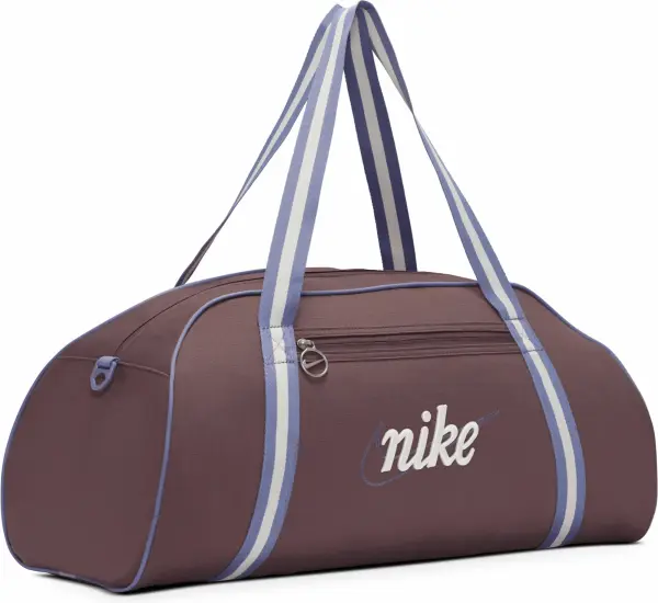 Сумка спортивна жіноча Nike GYM CLUB TRAINING RETRO 24L коричнево-синьо-біла DH6863-502
