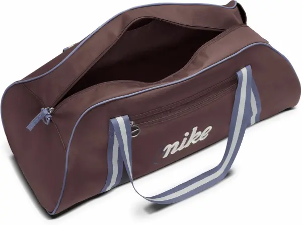 Сумка спортивна жіноча Nike GYM CLUB TRAINING RETRO 24L коричнево-синьо-біла DH6863-502