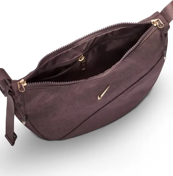 Сумка через плече жіноча Nike AURA CRESCENT CROSSBODY 4L коричнева HQ4370-502