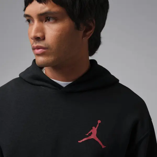 Худі Nike JORDAN JUMPMAN FLEECE чорно-червоне IR0333-010