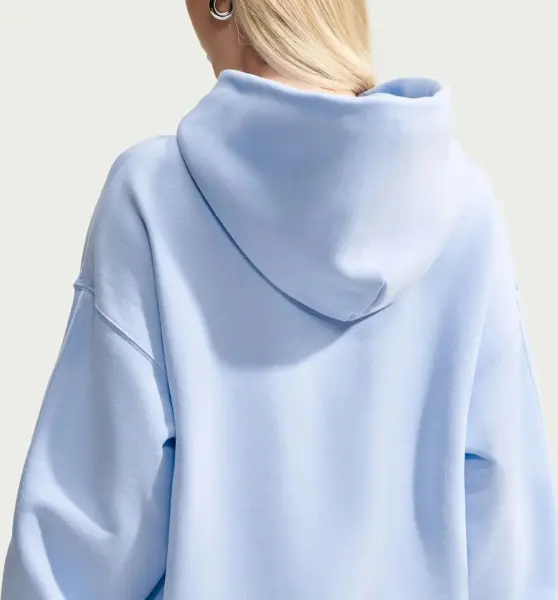 Худі жіноче Nike STUDIO FLEECE MEDIUM WEIGHT OVERSIZED блакитне IU3725-407