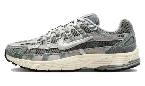 Кроссовки Nike P-6000 серо-серебряные FN7509-029